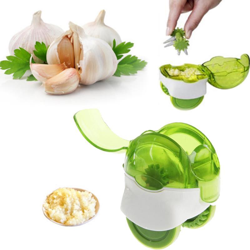 Chef'n Garlic Zoom Garlic Chopper STEEL & GLASS