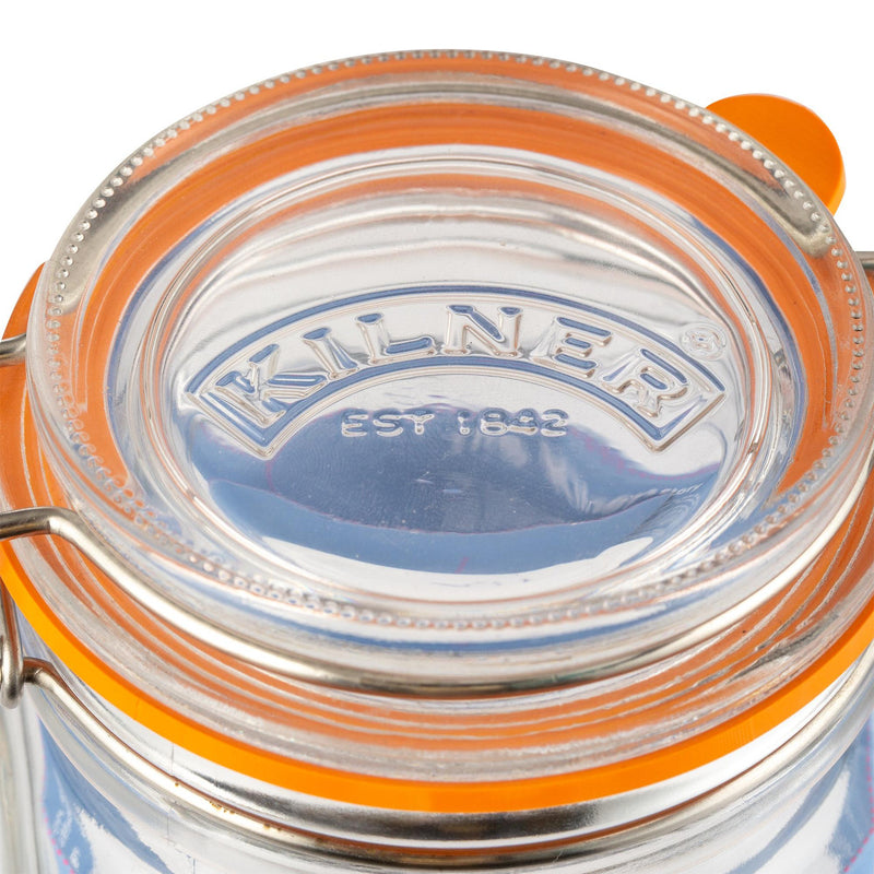 KILNER Square Clip Top Jar, 250ml