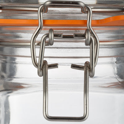 KILNER Square Clip Top Jar, 250ml