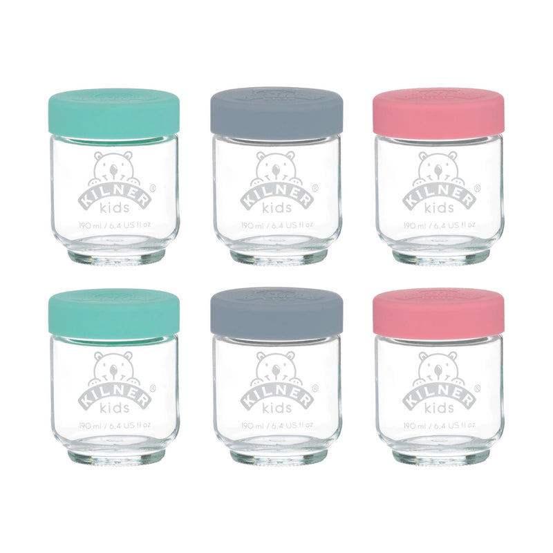KILNER Set of 6 Kids Jar 190ml