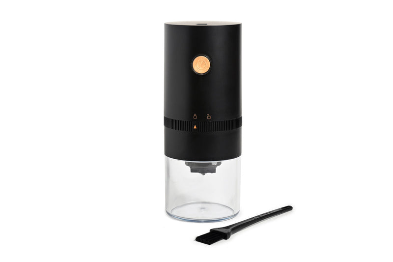 Coffee Culture - Rechargeable Coffee Grinder with Blue light Wood Button