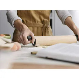 Avanti 43cm Wooden (Rubberwood) Rolling Pin - 6cm Diameter