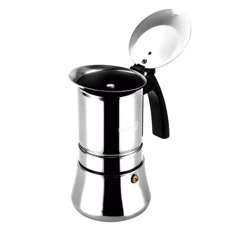 Fagor - Etnica 4 Cup Stainless Steel Espresso Maker