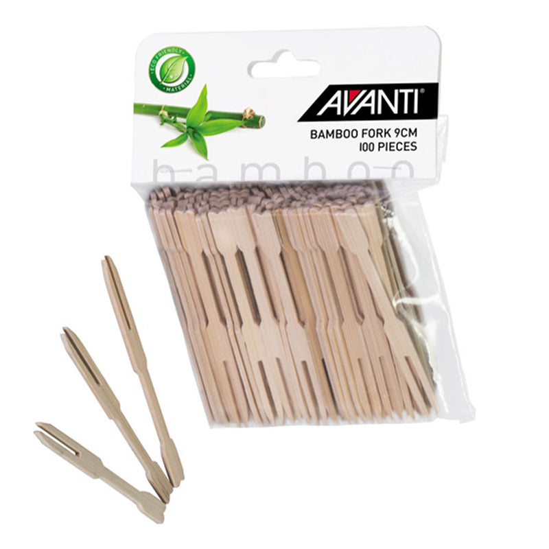 Avanti Bamboo Fork - 9cm 50Piece Pack