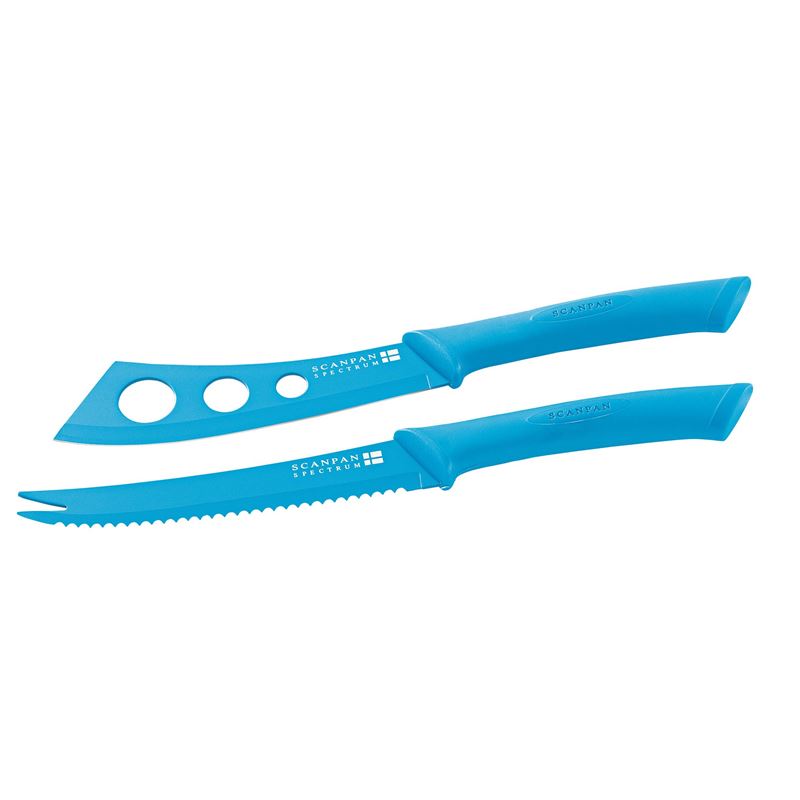 Scanpan – Spectrum Soft Touch Coloured Handle Cheese Knife set
