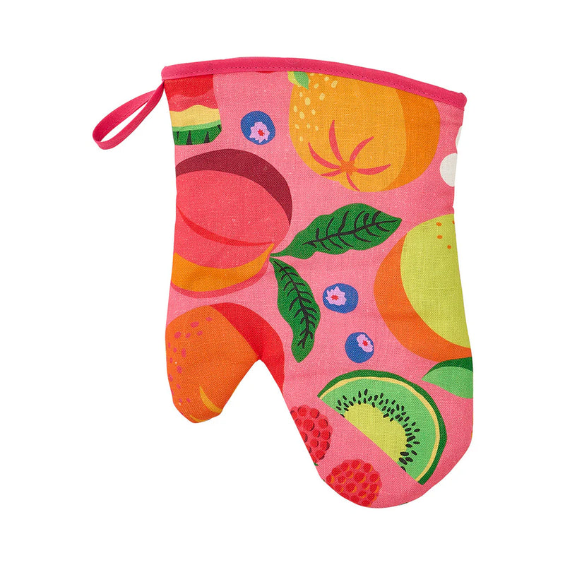 Annabel Trends Oven Mitt - Single - Linen - Tropicana