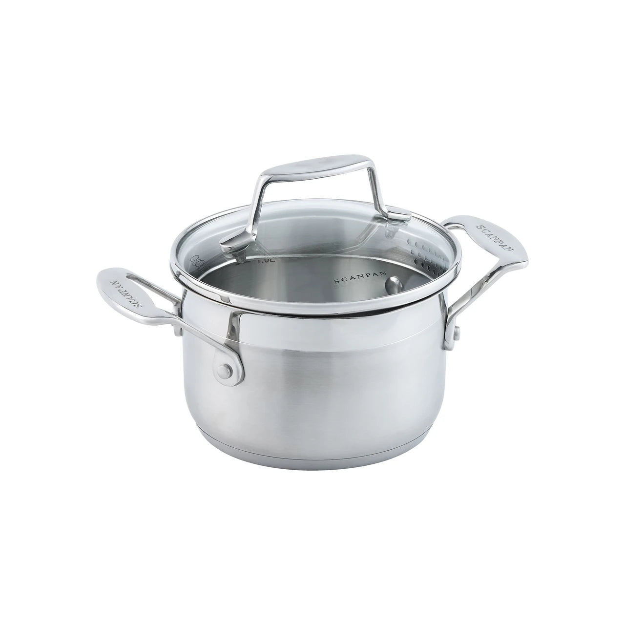Scanpan Impact Chef Pot 14cm/1.2 L – STEEL & GLASS