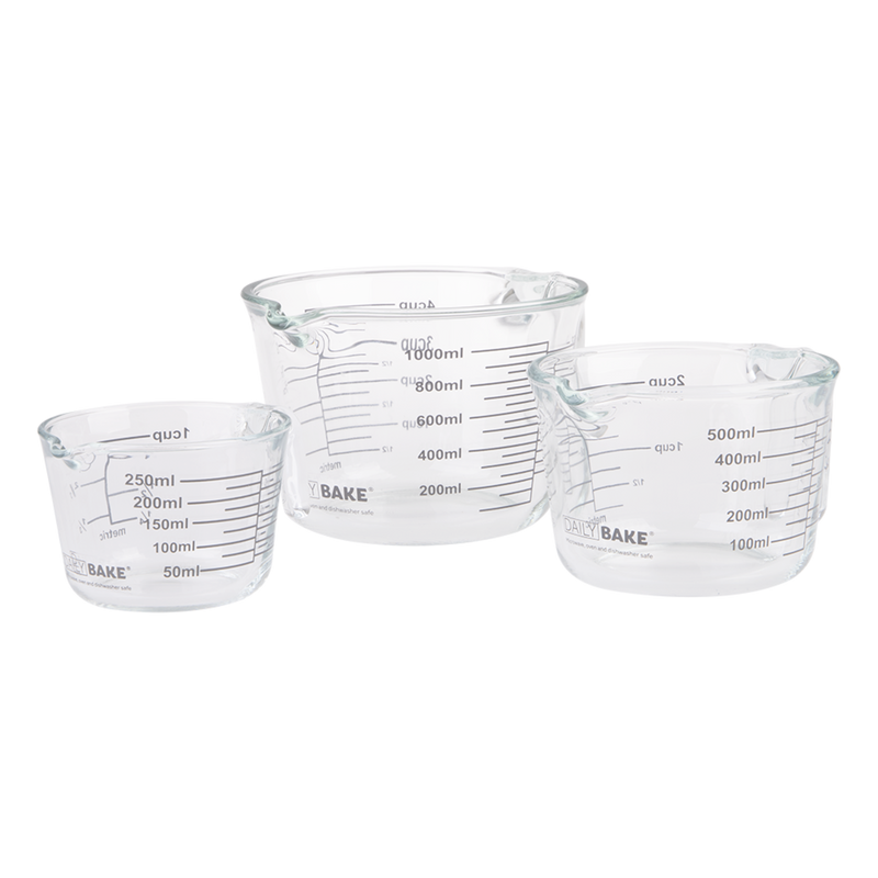 Daily Bake Borosilicate Glass Measure Jug 1 Cup/250ml