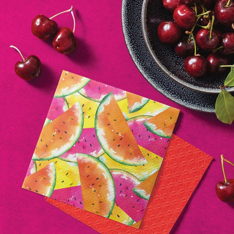 PAW Napkin, Pack of 20 (Juicy Watermelons) - 33x33cm