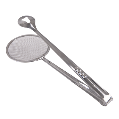 Appetito Stainless Steel Skimmer Tongs