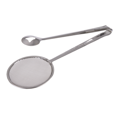 Appetito Stainless Steel Skimmer Tongs