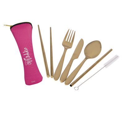 Appetito - 6 Piece Stainless Steel Traveller's Cutlery Set