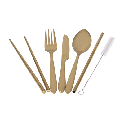 Appetito - 6 Piece Stainless Steel Traveller's Cutlery Set