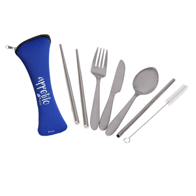 Appetito - 6 Piece Stainless Steel Traveller's Cutlery Set