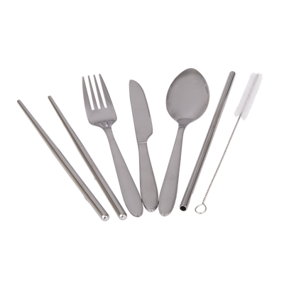 Appetito - 6 Piece Stainless Steel Traveller's Cutlery Set