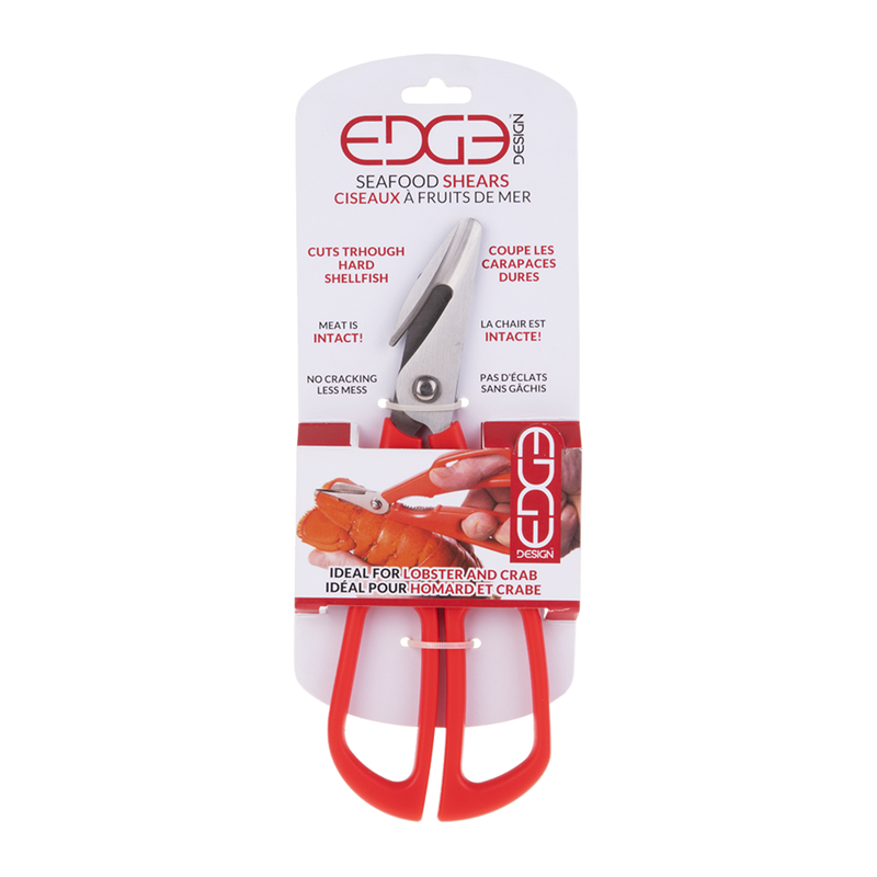 Edge Design Seafood Shears detachable - Red