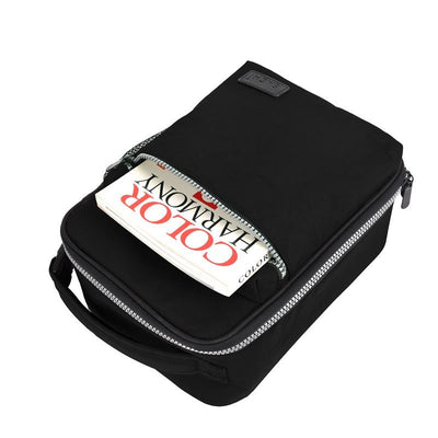 SACHI INSULATED 'EXPLORER' LUNCH BAG - BLACK