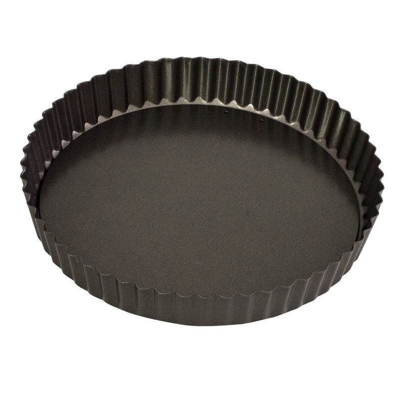 Bakemaster - Loose Base Round Flan/Quiche Tin, 23 X 3.5cm - Non-Stick