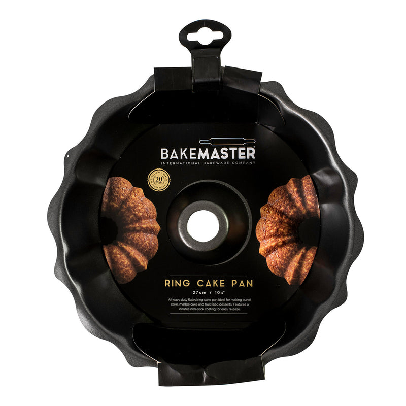 Bakemaster - Fluted Ring Cake Pan 27x18cm Non-stick