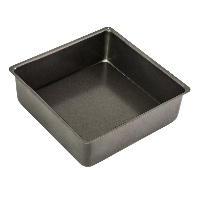 Bakemaster - Loose Base SQ Deep Cake Pan, 20 X 20 X 7cm - Non-stick