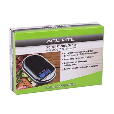 Acurite - Pocket Digital Scale 0.02G/200G - Black