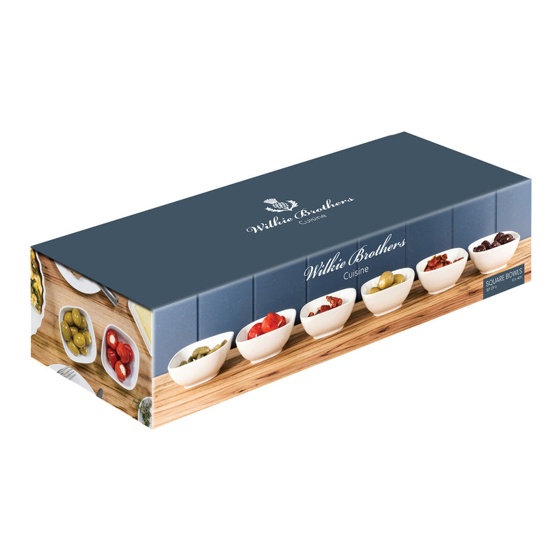 Wilkie Brothers Square Bowl Set of 6, 10cm