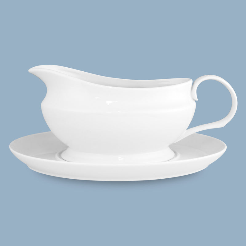 Wilkie Brothers  Gravy Boat with Saucer, 550ml