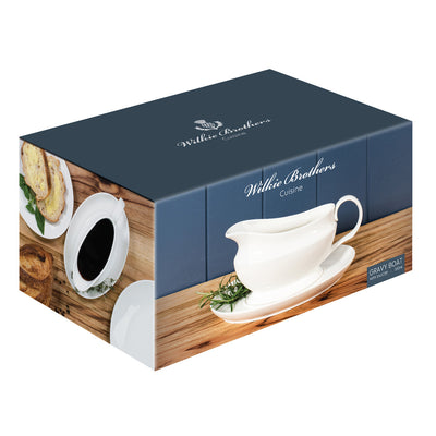 Wilkie Brothers  Gravy Boat with Saucer, 550ml