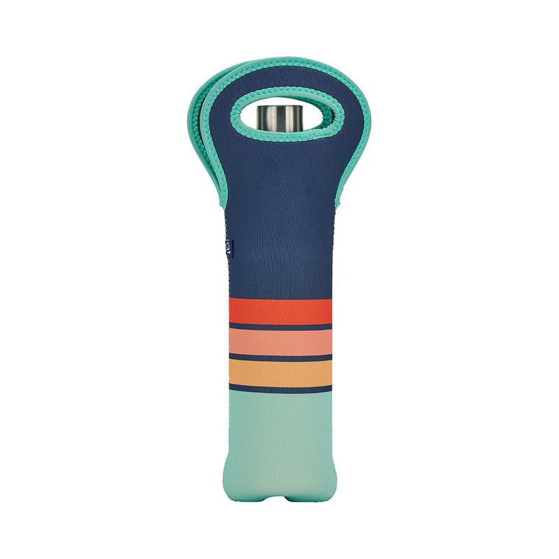 Annabel - Single Bottle Bag - Neoprene - Navy Sunrise