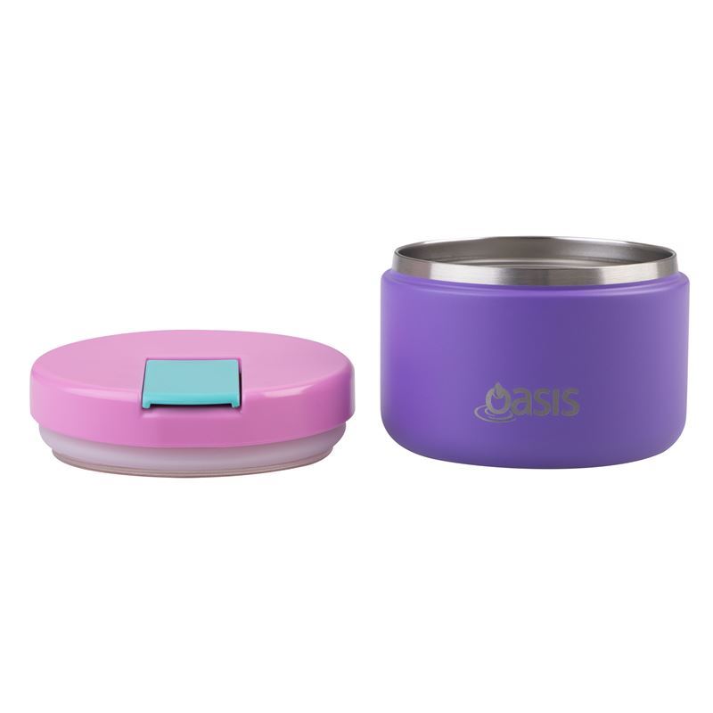 Oasis S/S Double Wall Insulated Food Flask 300ml (MERMAID PURPLE)