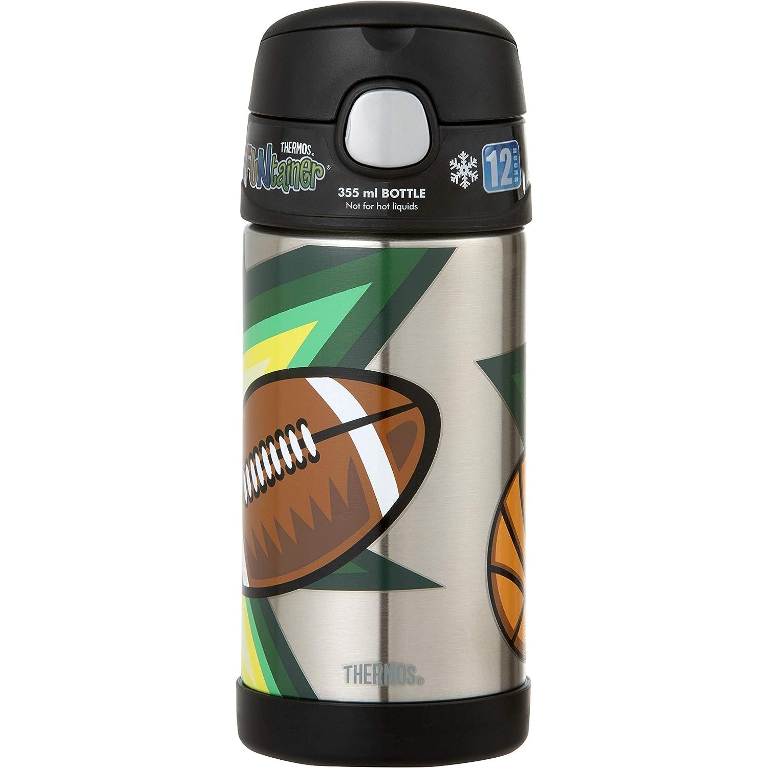FUNtainer Vacuum Insulated Drink Bottle 355ml in Multi