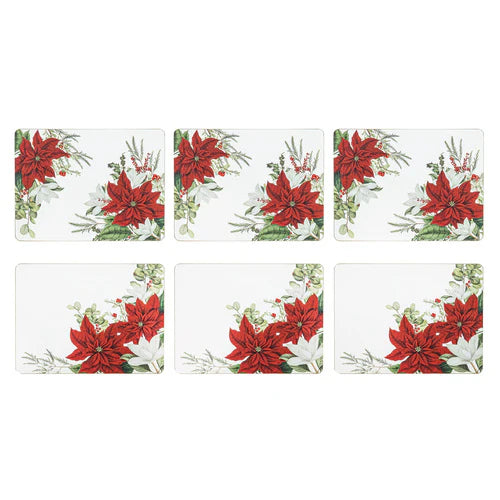 Poinsettia Assorted 6pk Placemat