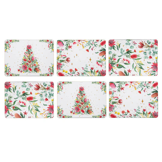 Twinkling Blooms 6pk Coaster