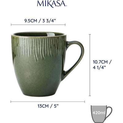 Mikasa Jardin Stoneware 420ml Mug Set of 4