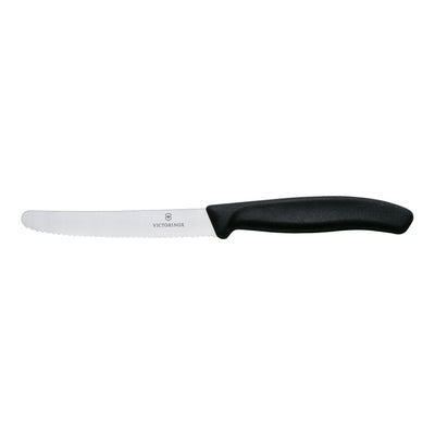 VICTORINOX - Steak & Tomato Knife 11cm Round Tip,Wavy Edge