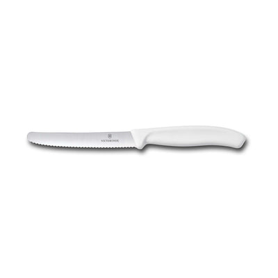 VICTORINOX - Steak & Tomato Knife 11cm Round Tip,Wavy Edge