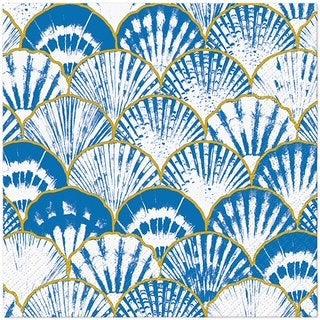 PAW Napkin, Pack of 20 (JAPANESE SEASHELLS) - 33x33cm