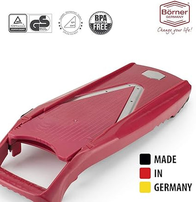 Borner - V5 PowerLine Vegetable Slicer Red "Made in Germany"