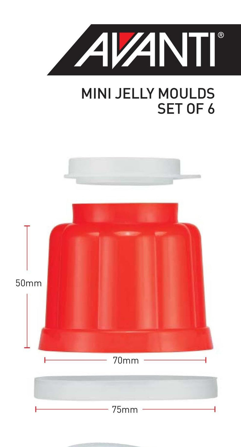 Avanti Jelly Moulds Set of 6