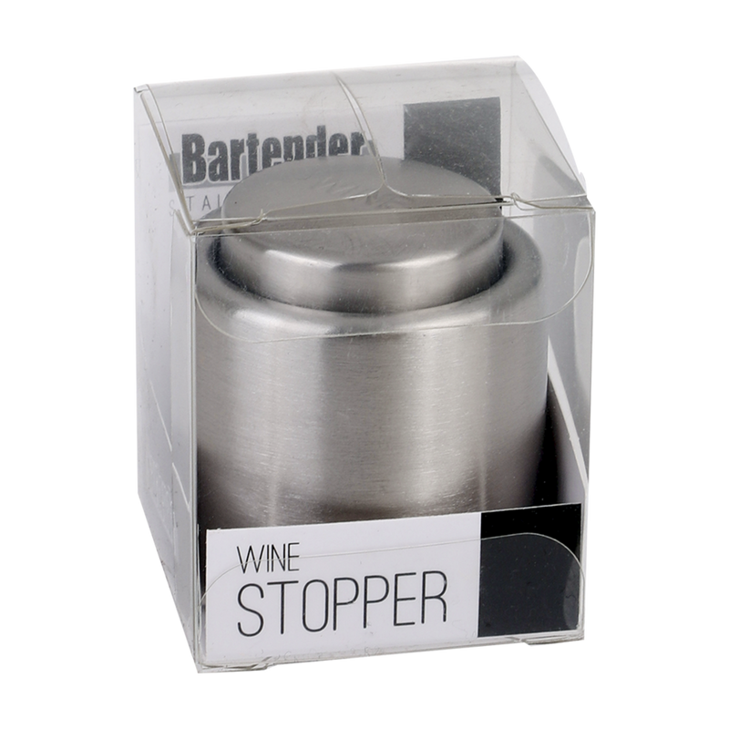 BARTENDER - STAINLESS STEEL WINE STOPPER