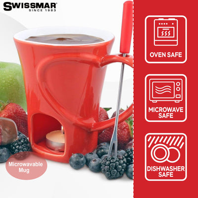 SWISSMAR S/HART 4PC CHOCOLATE FUNDU MUG