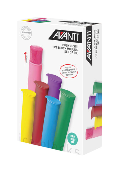 Avanti Push Up Ice Mould 6PC