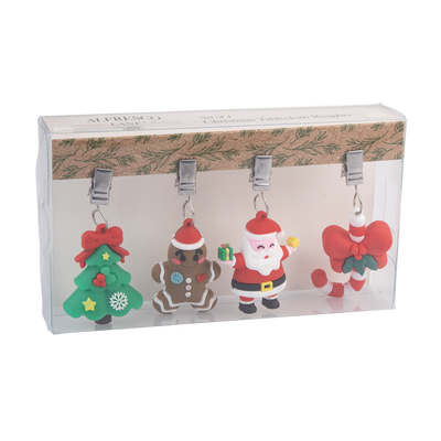 Alfresco Lane Christmas Tablecloth Weights