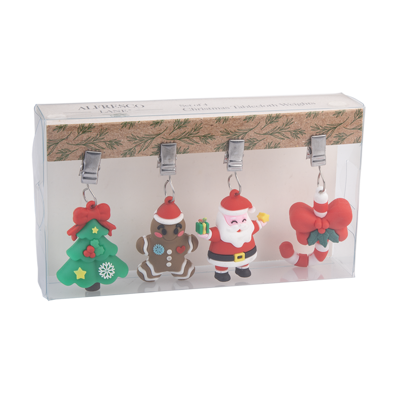 Alfresco Lane Christmas Tablecloth Weights