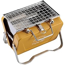 Captain Stag - Tabletop BBQ Grill V Type - Yellow (Medium)