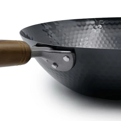 Summit Iron Hammered Beijing Flat-Bottom Wok Pan "Made in Japan"