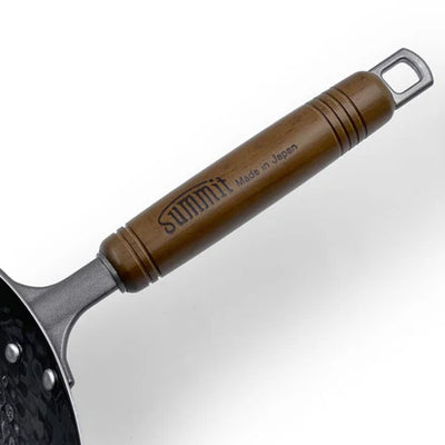 Summit Iron Hammered Beijing Flat-Bottom Wok Pan "Made in Japan"