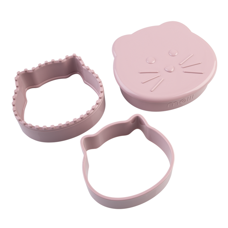 Melii Luxe 3-in-1 Animal Sandwich Cutters Set 2 - Unicorn/Cat