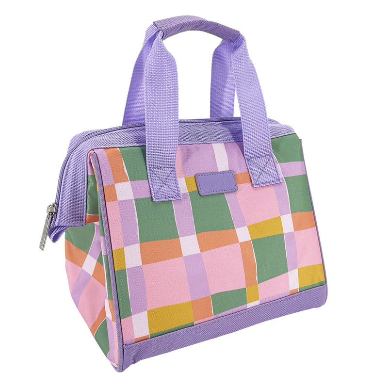 Sachi Insulated Lunch Bag - PASTEL CHECKS