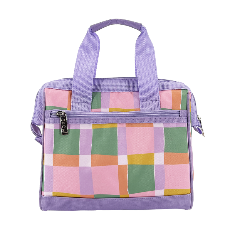 Sachi Insulated Lunch Bag - PASTEL CHECKS